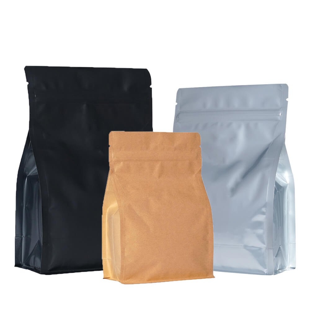 Flat Bottom Pouches Normal Zipper Group Image