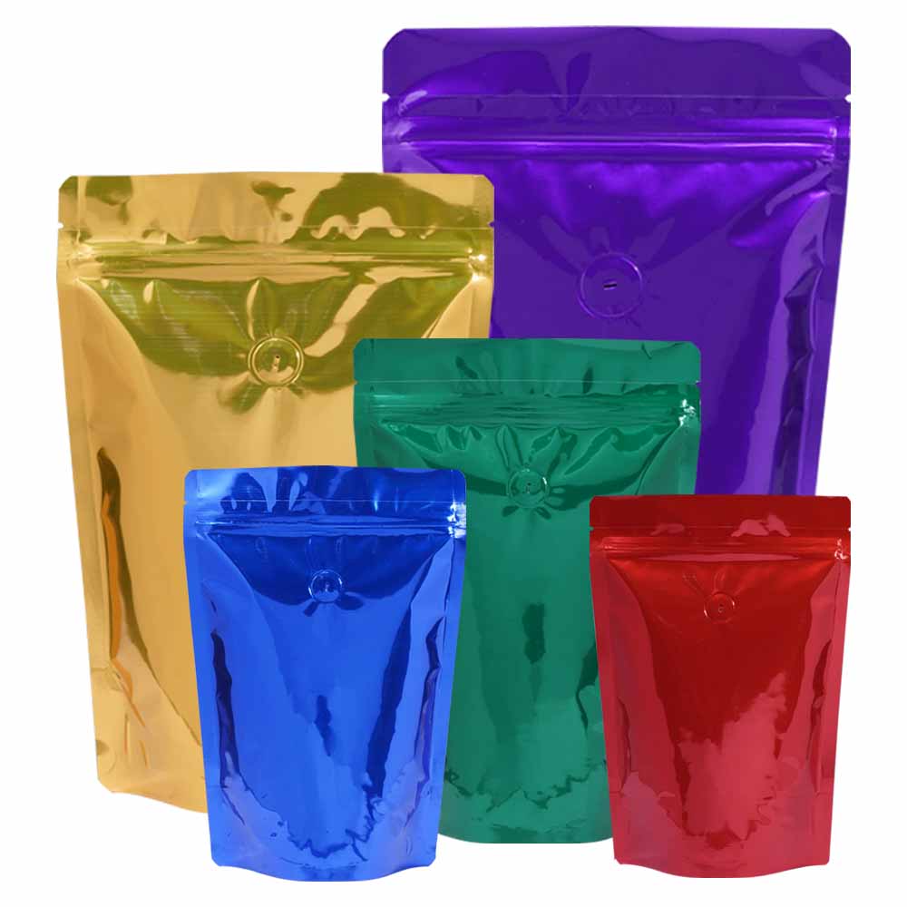 Foil Stand Up Pouches With Valve group