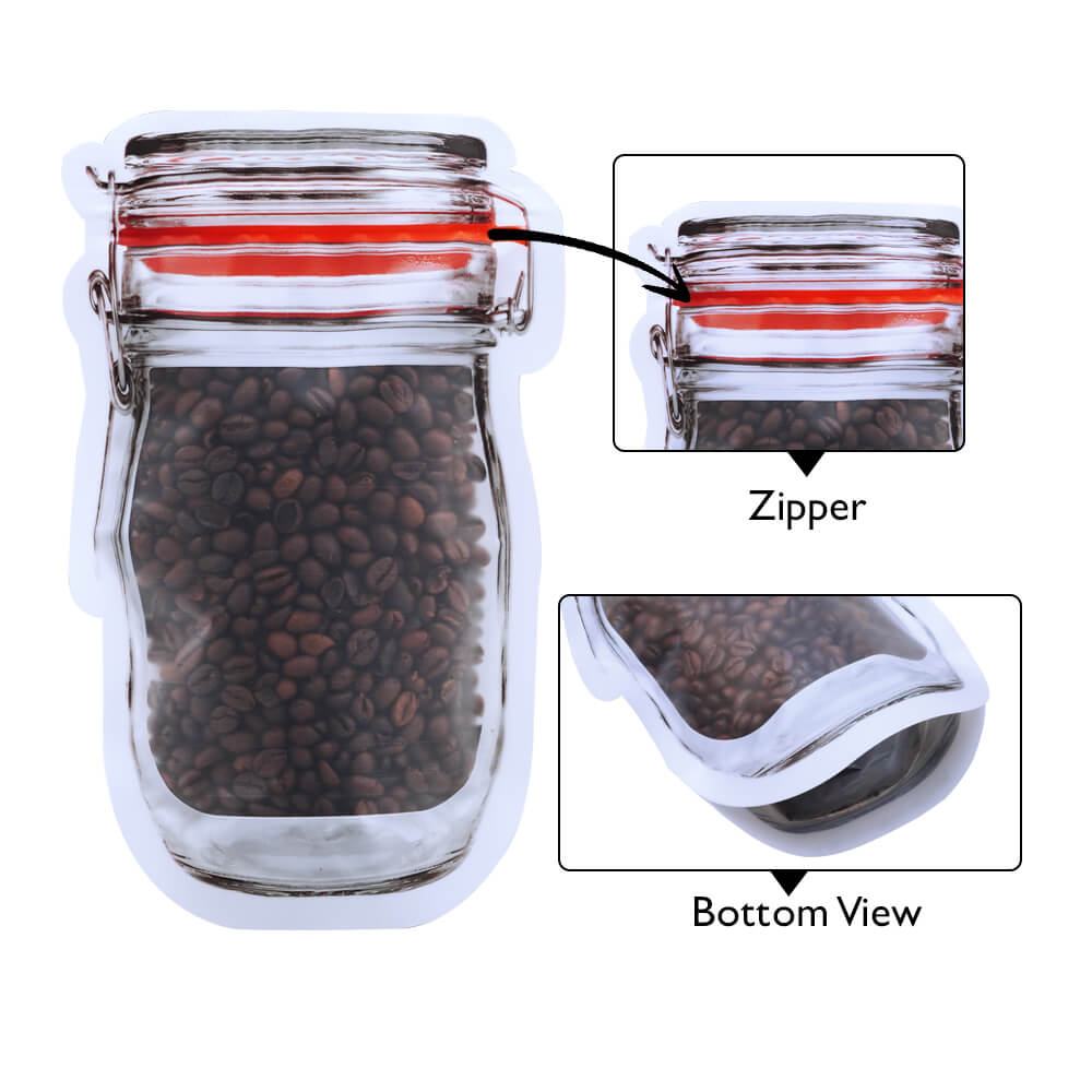 Frosted Jar Shaped Pouch